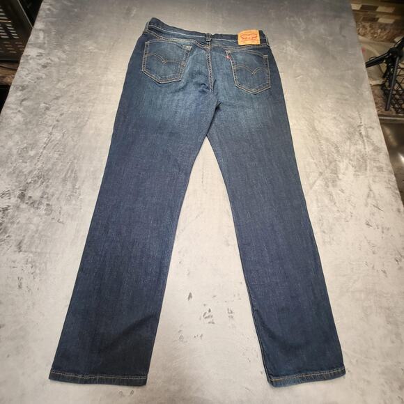 Levis 541 Jeans Mens 34x31 Blue Athletic Tapered Stretch Denim Pants Classic - Picture 9 of 10